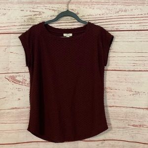 Wilfred burgundy slit back blouse